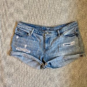 GAP Factory Sexy Boyfriend Light Blue Jean Shorts